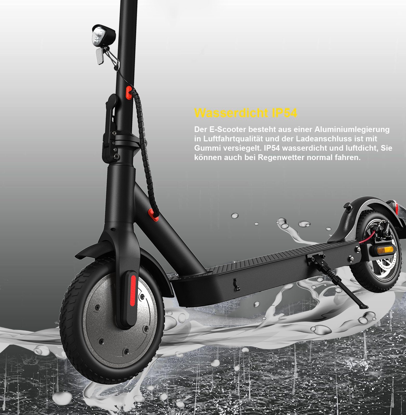 LETGOSPT E-Scooter 2 Stück E-Scooter mit Straßenzulassung Faltbarer Elektroroller eKFV, Belastung bis 120kg, App & LED Display, ABE E-roller für Erwachsene
