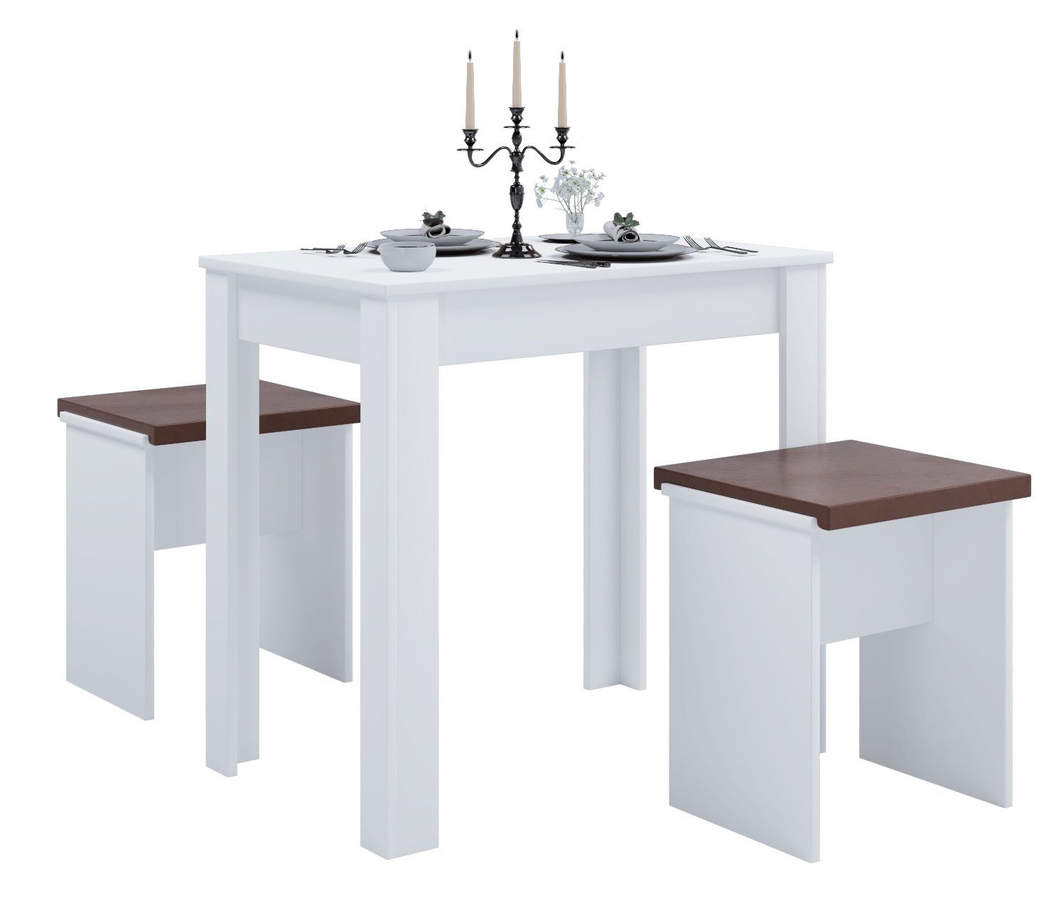 VCM Essgruppe Holz Essgruppe Tischgruppe Tisch Bänke Esal L