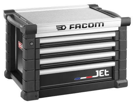 Facom JET.C4NM3A Jet felső doboz 4 fiókkal, m3, fekete