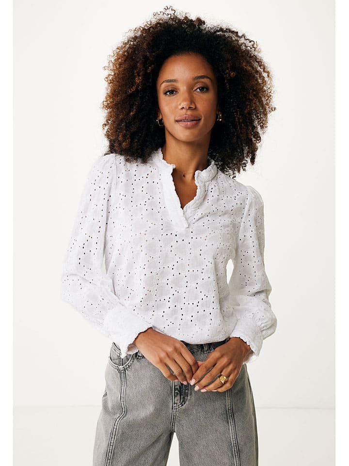 Mexx Bluse in Weiß günstig kaufen