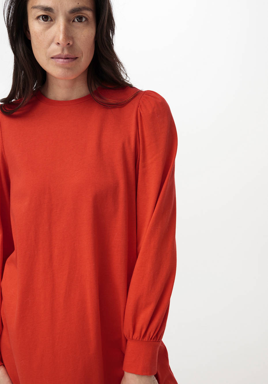 Mini-Kleid aus Bio-Baumwolle mit Bio-Merinowolle