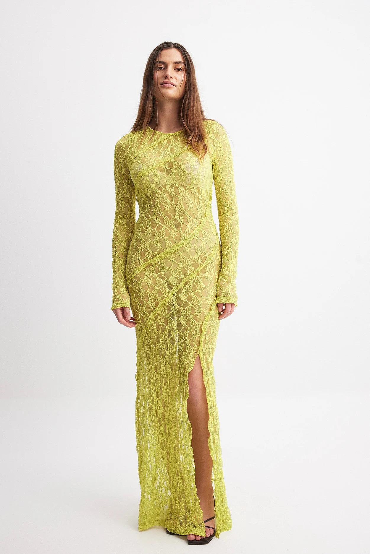 Langärmeliges Maxikleid
