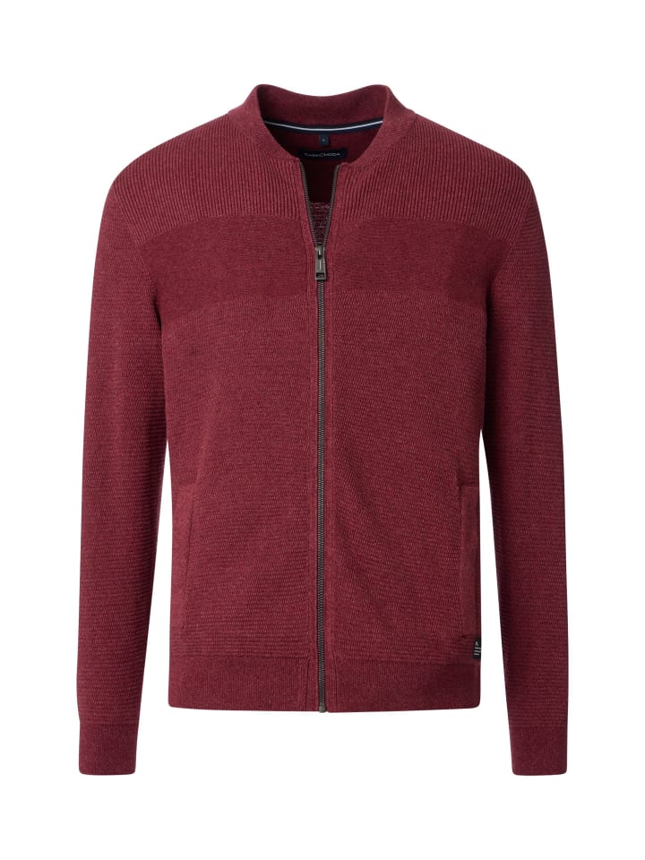 CASAMODA Strickjacke in Rot günstig kaufen