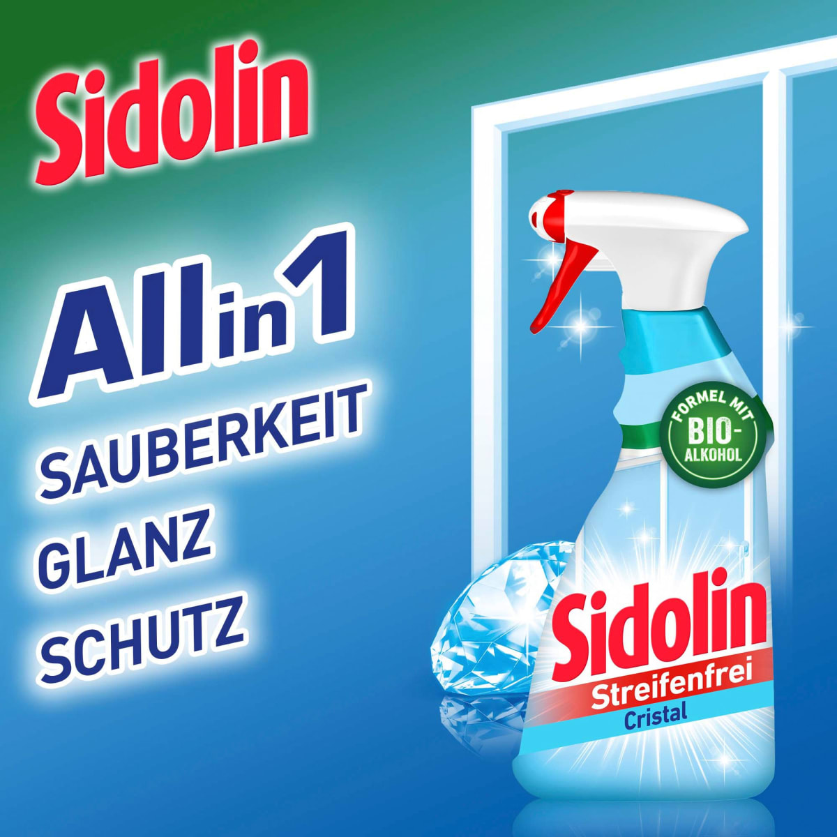 Glasreiniger Cristal 3in1, 500 ml