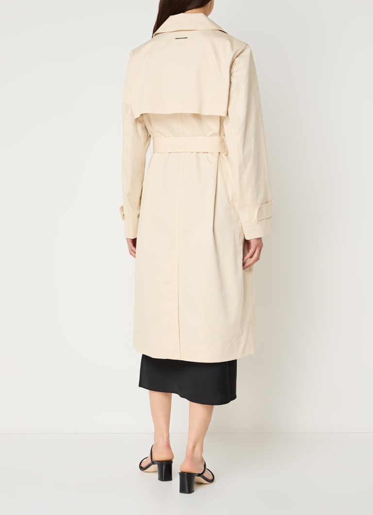 Trench doppiopetto Calvin Klein Essential con cintura