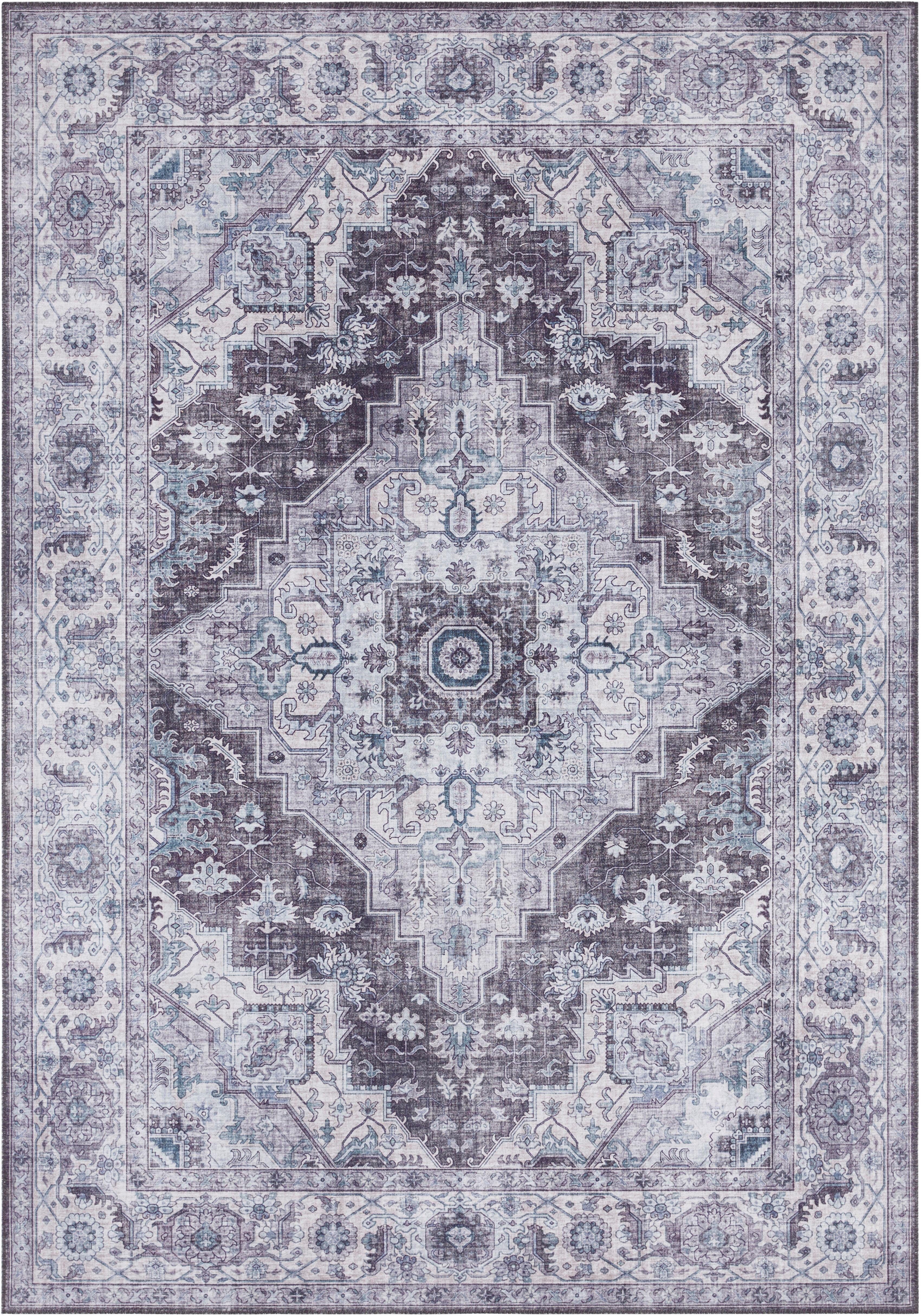 Teppich Sylla, NOURISTAN, rechteckig, Höhe: 5 mm, Orientalisch, Orient, Vintage, Wohnzimmer, Schlafzimmer, Esszimmer