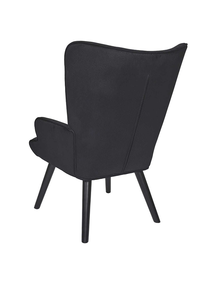 Rétro Chic Sessel ''Giulia''  in Schwarz - (B)68 x (H)96 x (T)75 cm günstig kaufen onesize