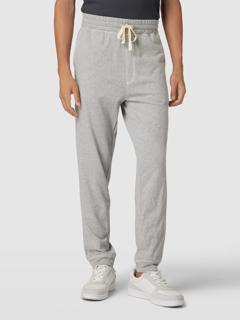 Sweatpants in melierter Optik Modell 'FRENCH TERRY' in mittelgrau meliert