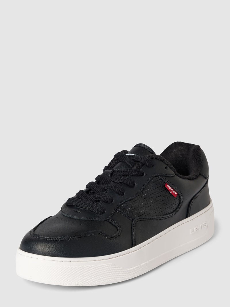 Sneaker mit Label-Details in schwarz