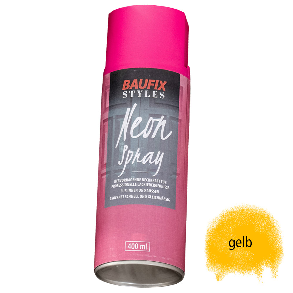 Powertec Color Baufix Neonspray - Neongelb