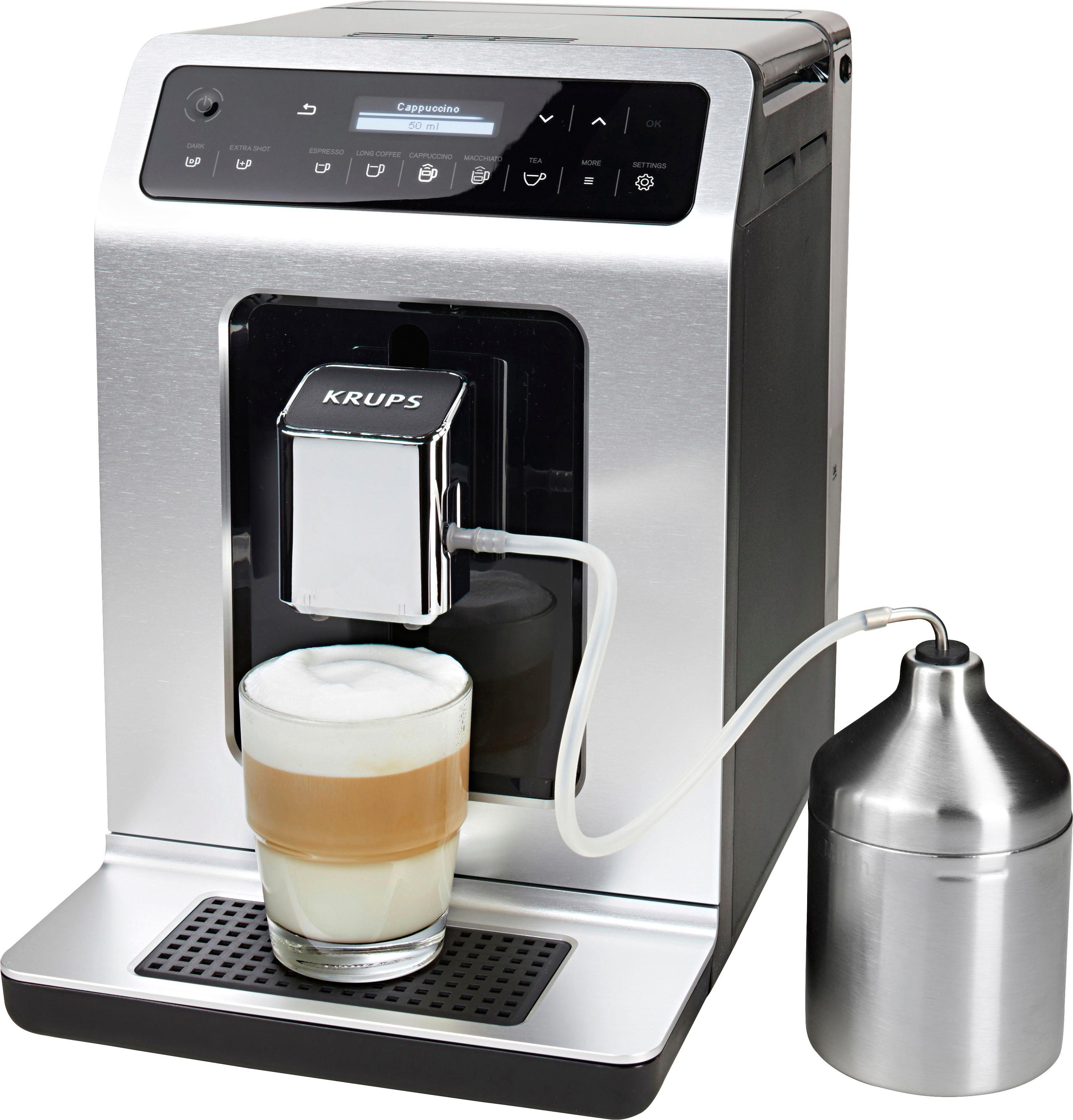 Krups Kaffeevollautomat EA891D Evidence, 12 Kaffee- und 3 Tee-Variationen, OLED-Display und Touchscreen