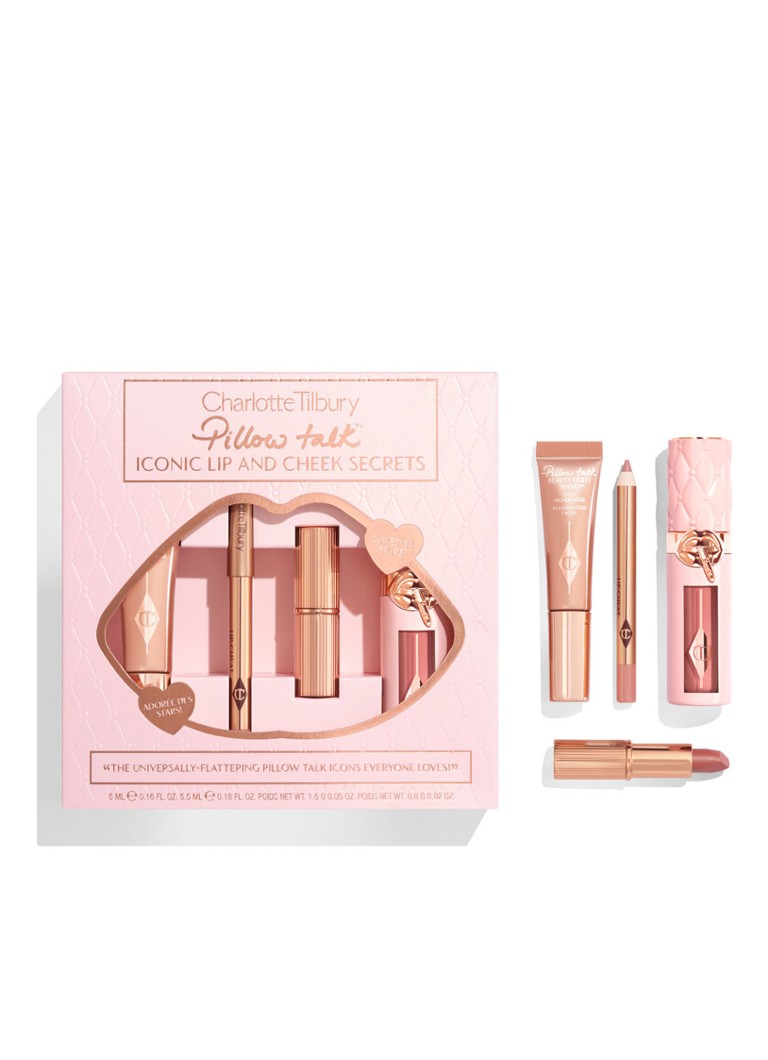 Charlotte Tilbury Pillow Talk Iconic Lip & Cheek Secrets - ierobežotas tirāžas kosmētikas komplekts