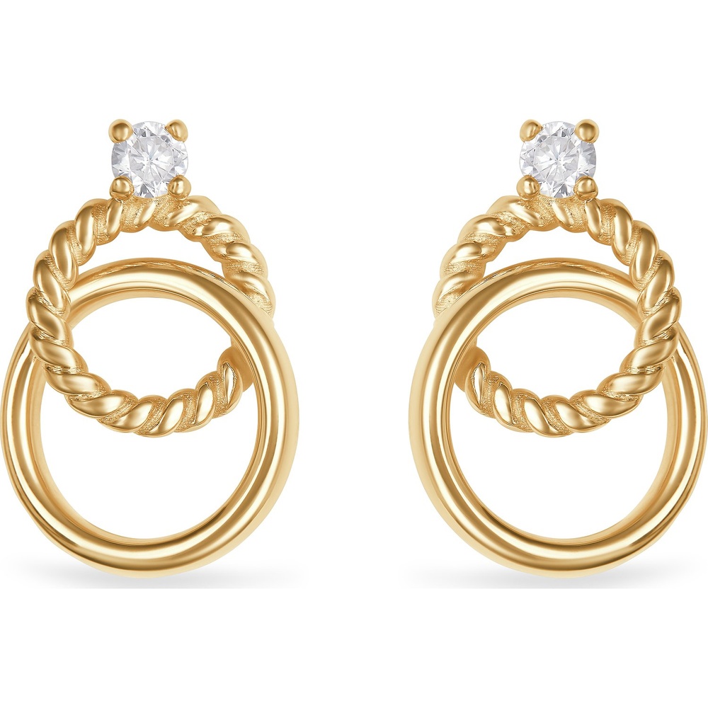 FAVS Boucles d'oreilles à fermoir à poussette 375 Or jaune Boucles d'oreilles