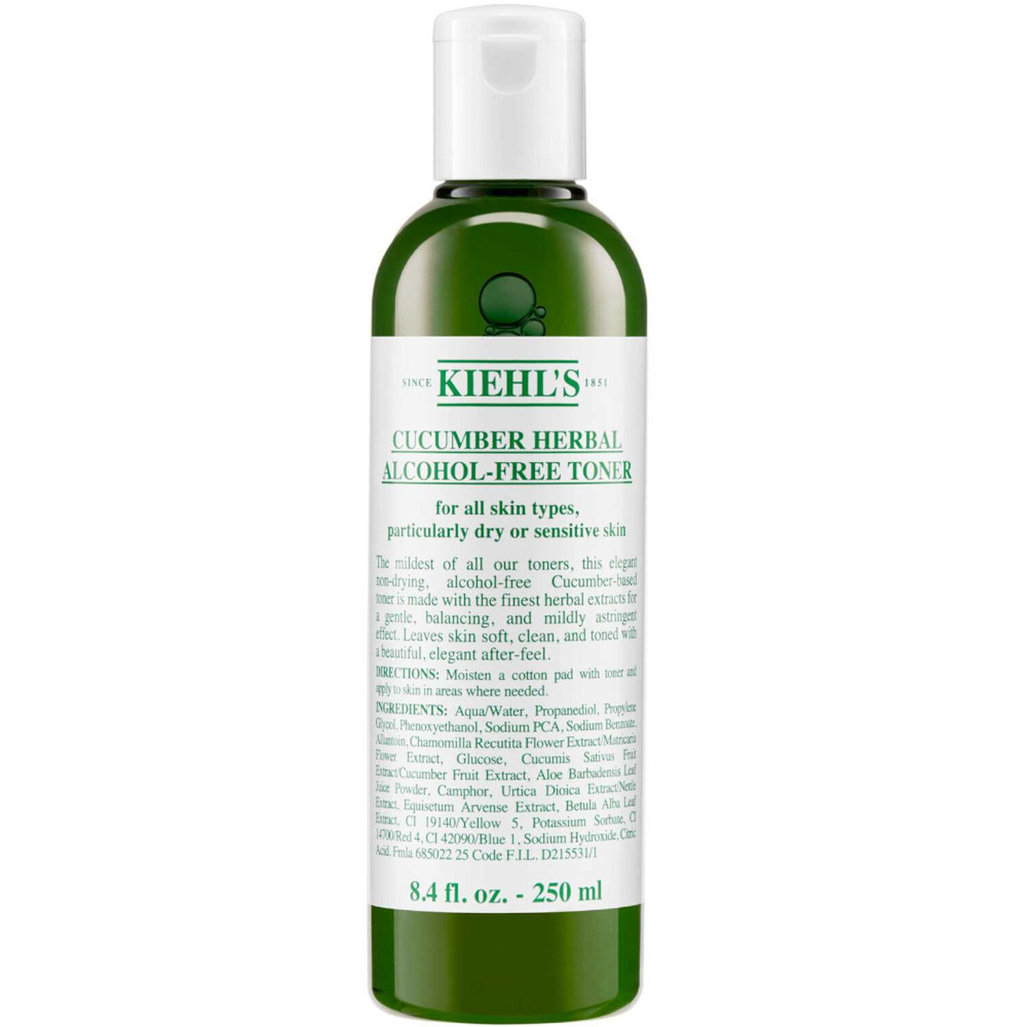 kiehl's Cucumber Herbal Tonique au Concombre pour Peaux Sensibles