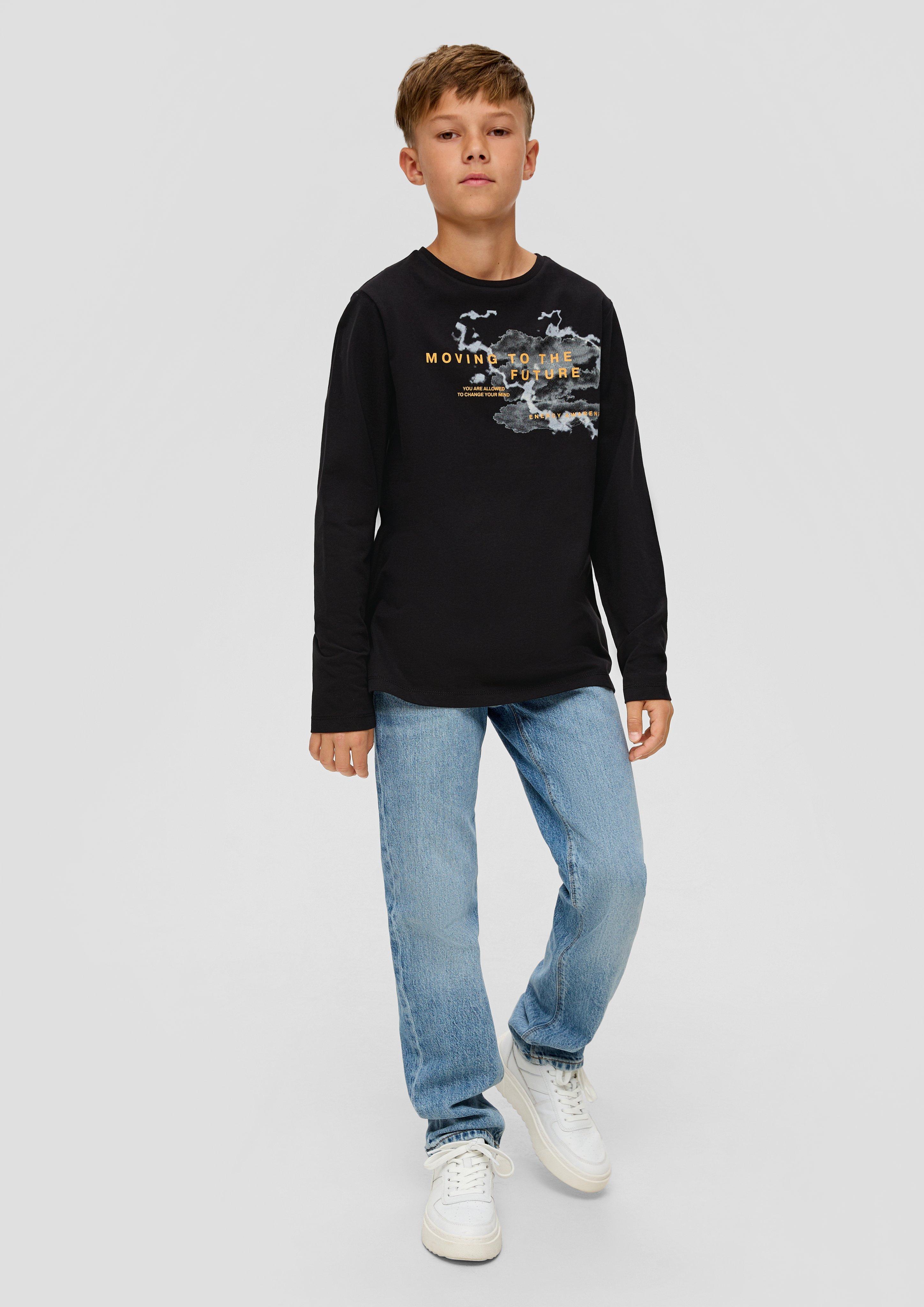 Longsleeve mit Frontprint  2134039-9999