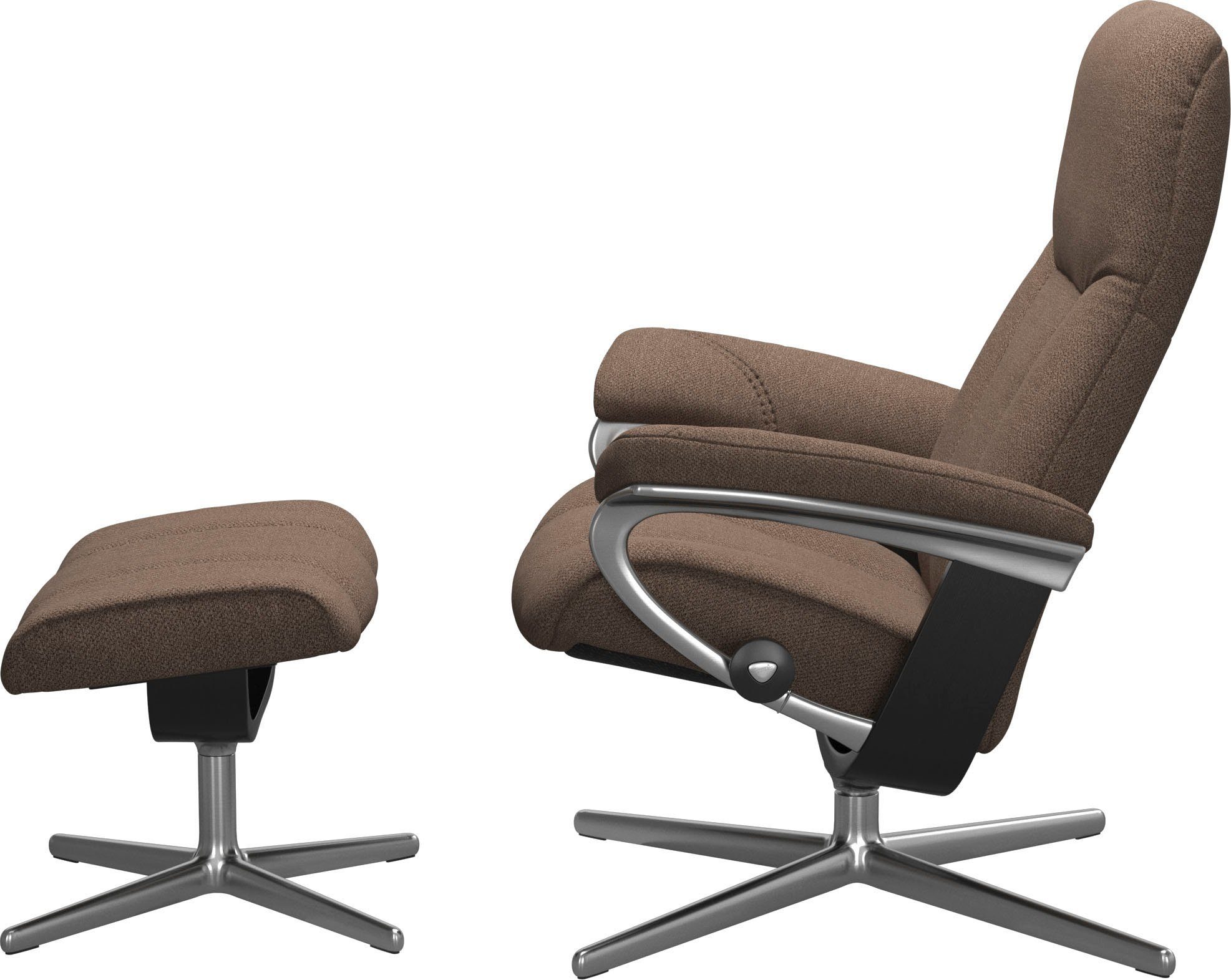 Stressless® Relaxsessel Consul, mit Cross Base, Größe S, M & L, Holzakzent Schwarz