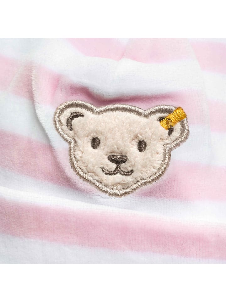Steiff 3tlg. Outfit in Rosa/ Weiß günstig kaufen