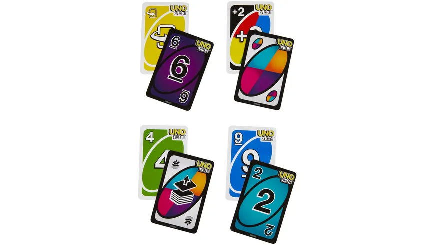 Mattel Games UNO Flip, Kartenspiel, Gesellschaftsspiel, Familienspiel, Kinderspiel