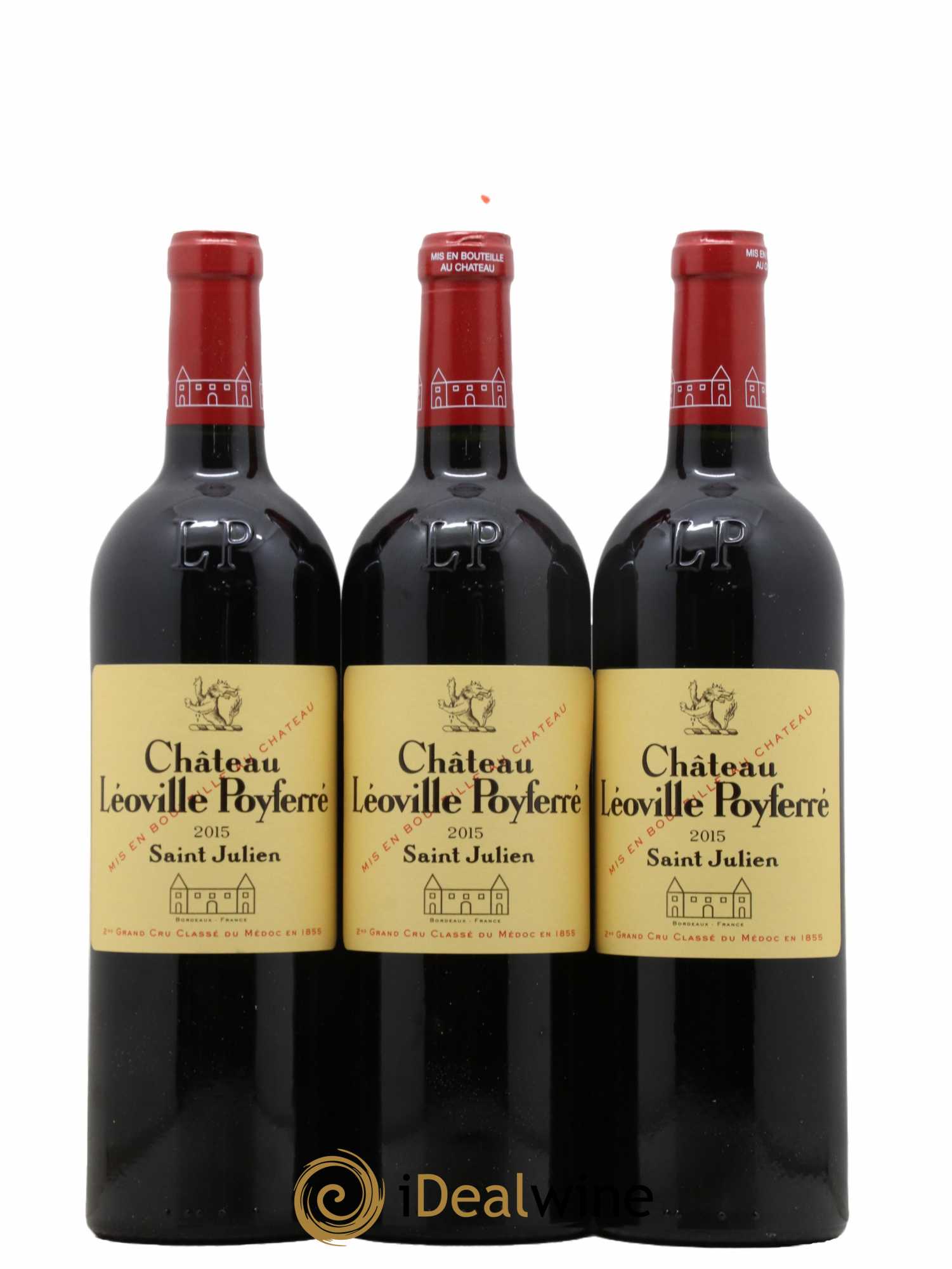 Château Léoville Poyferré 2ème Grand Cru Classé  2015 - Lot de 12 Bouteilles