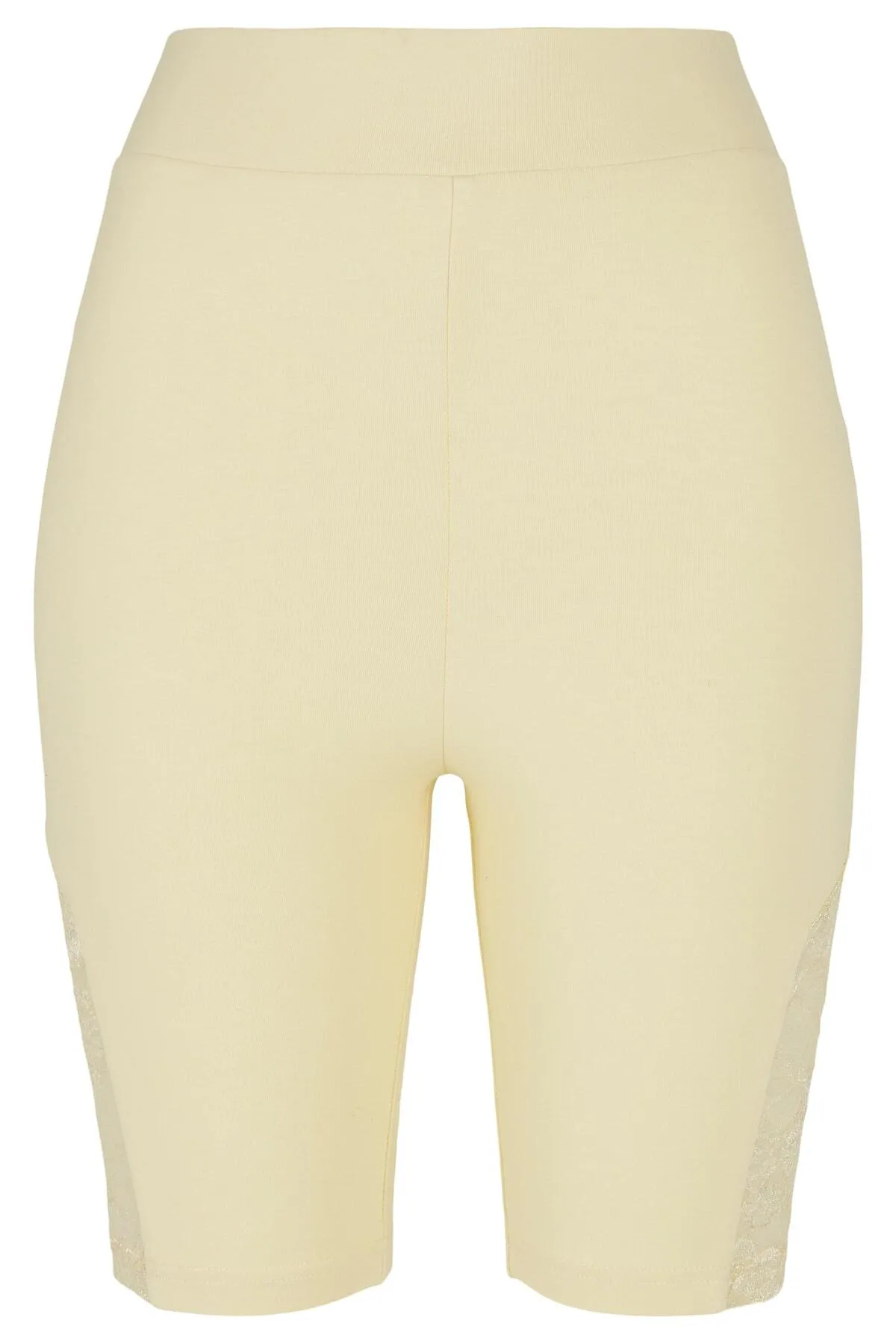 Urban Classics  Kurze Sporthose - Gelb - Hoher Bund