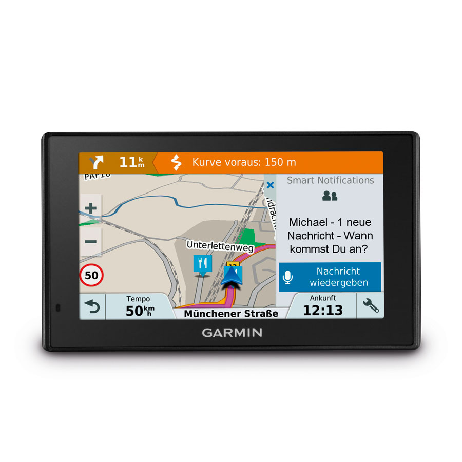 Garmin DriveSmart™ 5 MT-D ARD | EU Navigationsgerät inkl. Sicherheitspaket, DAB+ der ARD, WLAN Update Funktion, Bluetooth und Kartenupdates für Europa (46 Länder) - ATU