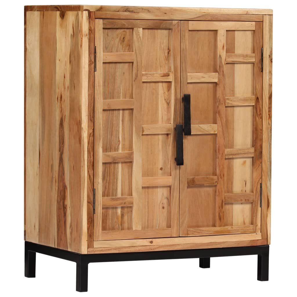 vidaXL Sideboard Sideboard Massivholz Akazie 60x35x76 cm Braun (1 St)