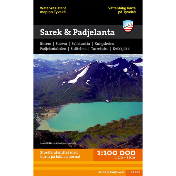 SAREK &  PADJELANTA 1:100T - Karte
