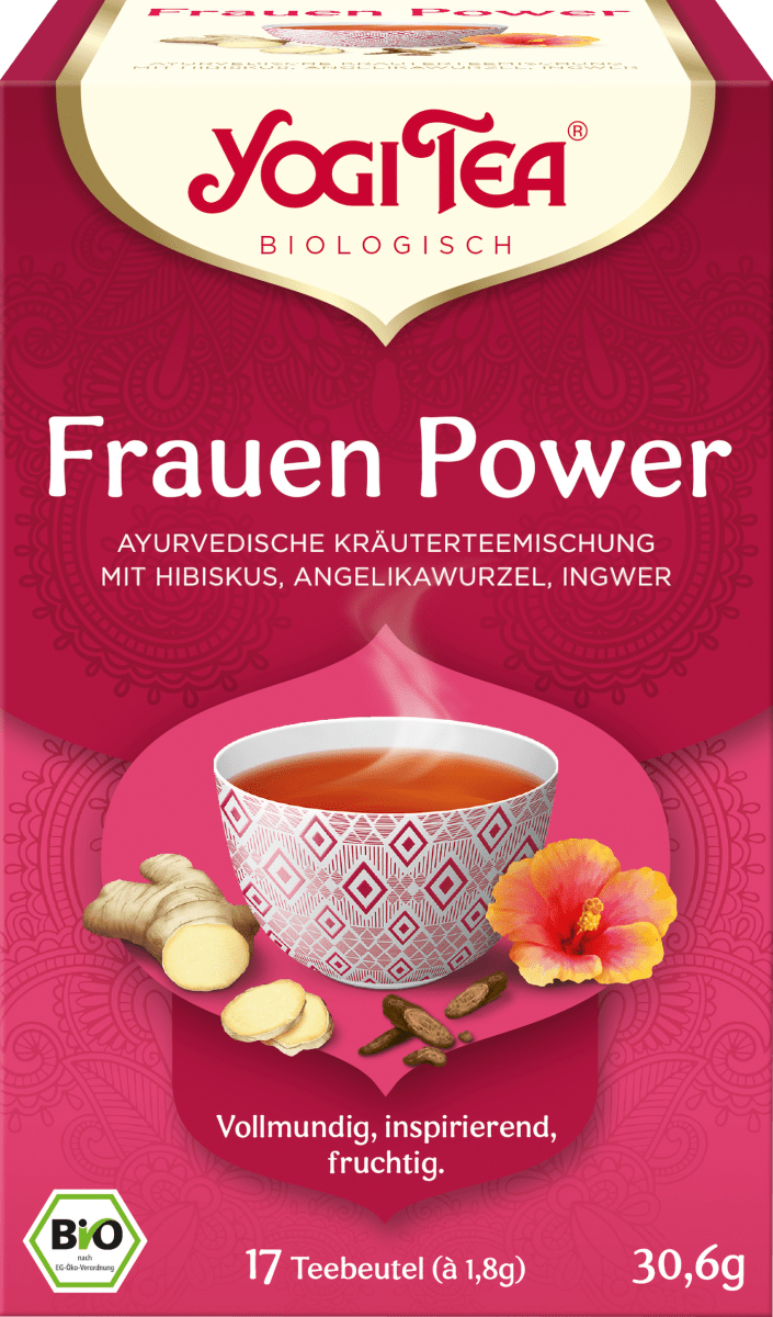 Kräutertee \Frauenpower\ mit Hibiskus, Angelikawurzel, Ingwer (17 Beutel), 30,6 g