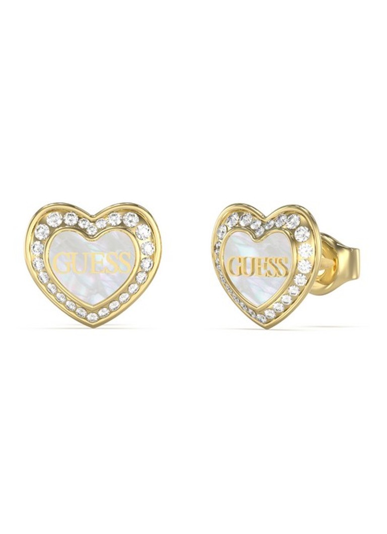 Σκουλαρίκια GUESS με κρύσταλλα JUBE04028JWYGWHT-U