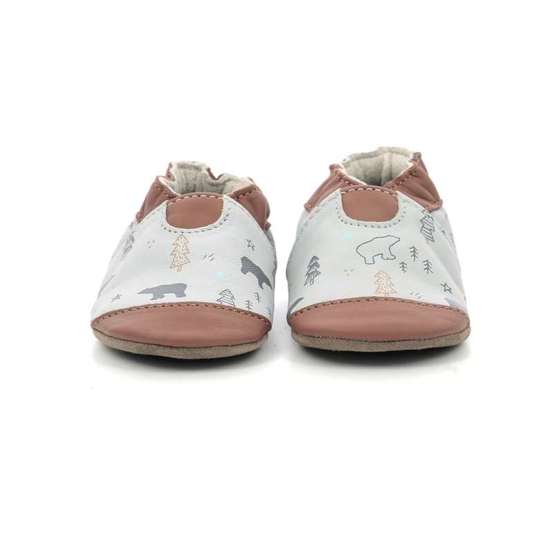 Chaussons cuir tannage vegetal Wintering Bear