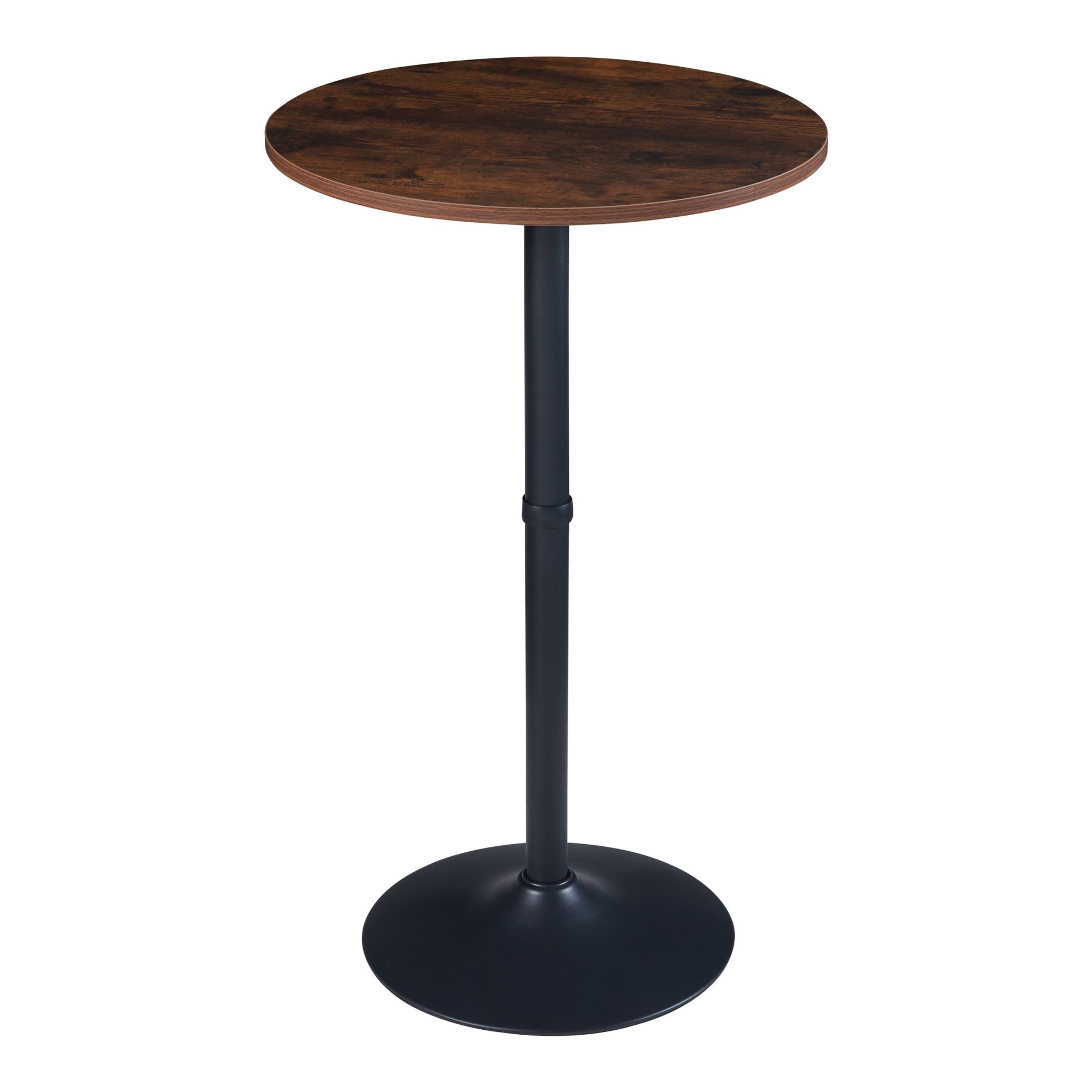 en.casa Bartisch, Vantaa Bistrotisch 100x60cm Walnuss / Schwarz