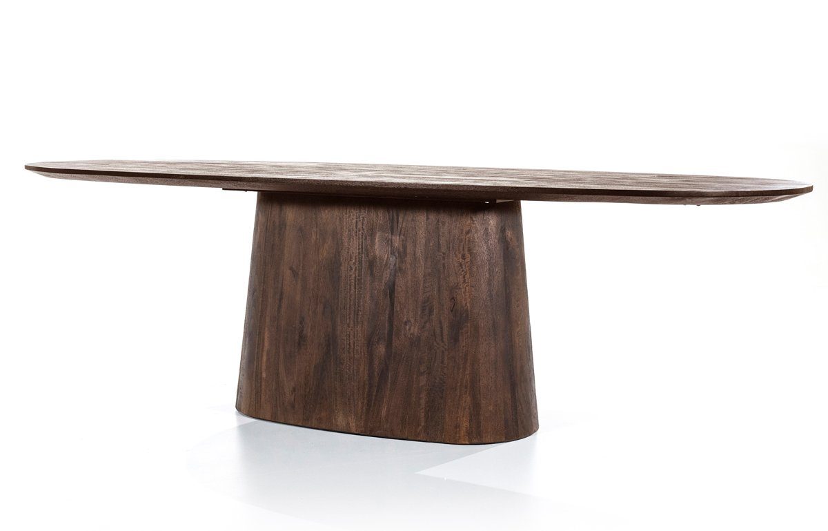 Maison ESTO Esstisch oval Mango massiv Holz Esszimmertisch