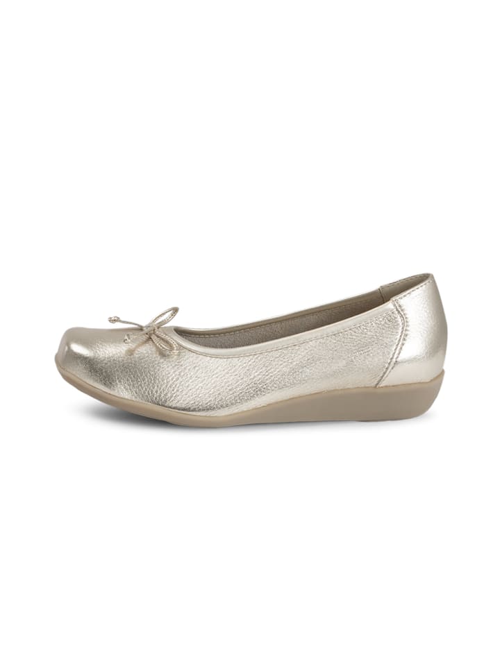 VITAFORM Hirschleder Ballerinas in gold günstig kaufen