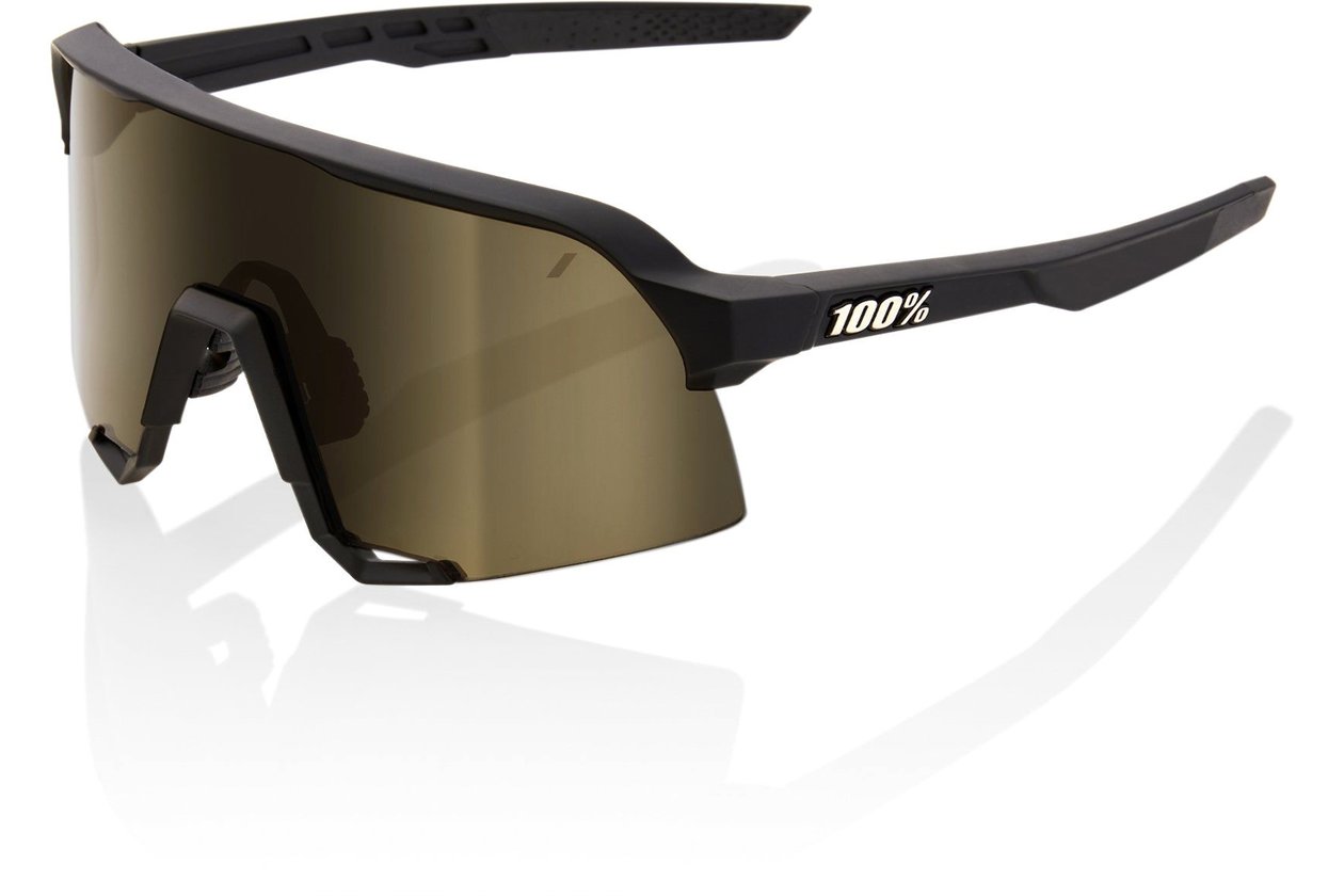 100 Percent S3 Soft Tact Black / Soft Gold Mirror Lens