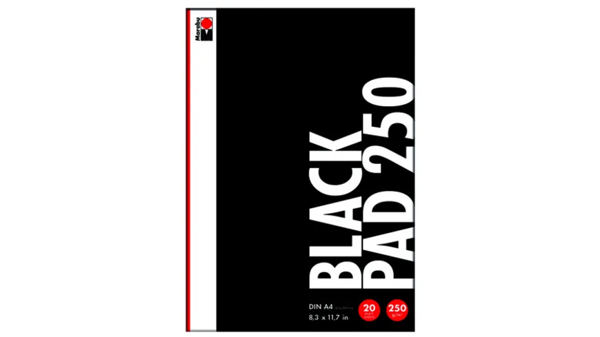 Marabu Black Pad A4 250
