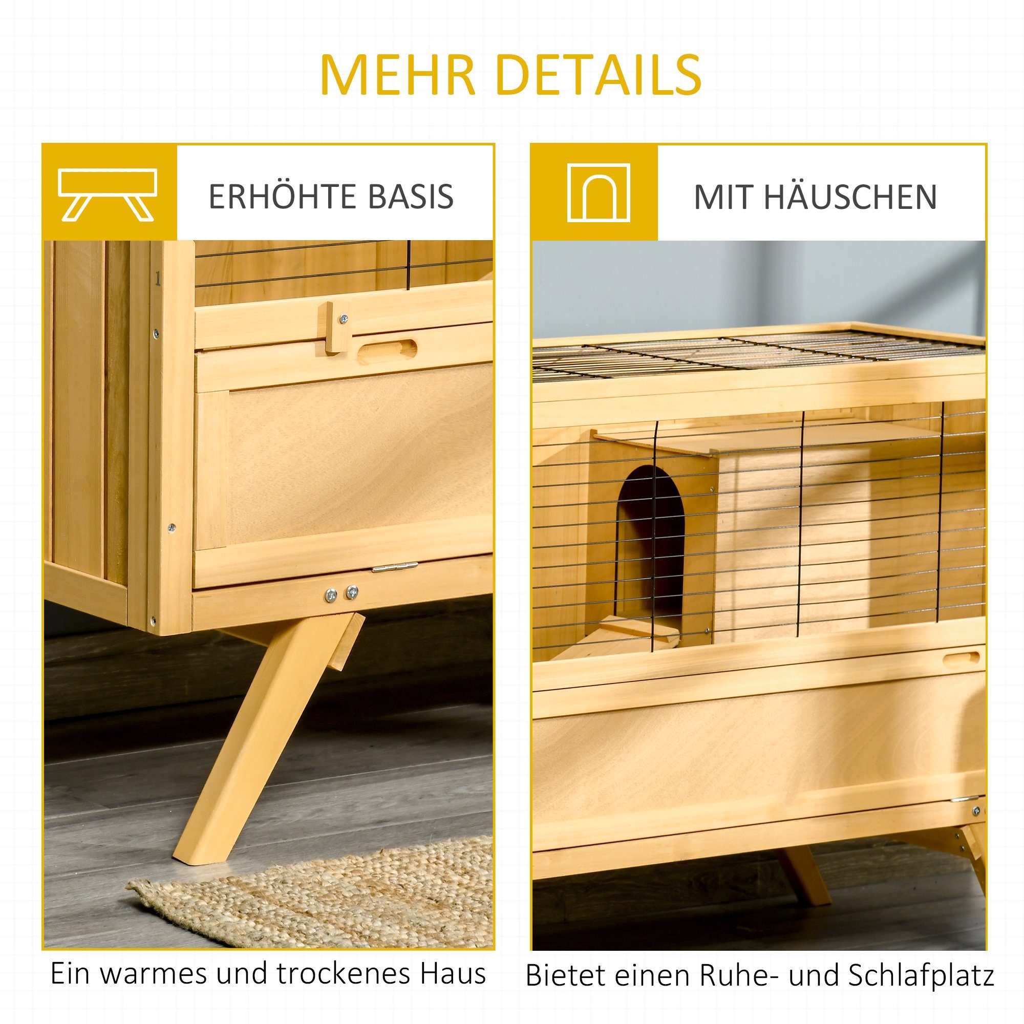 PawHut Kleintierstall Kaninchenstall