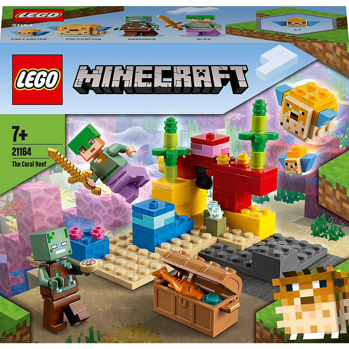 LEGO® Minecraft 21164 Das Korallenriff