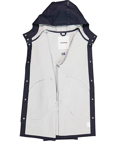 STUTTERHEIM, Regenmantel, PVC wasserdicht, navy