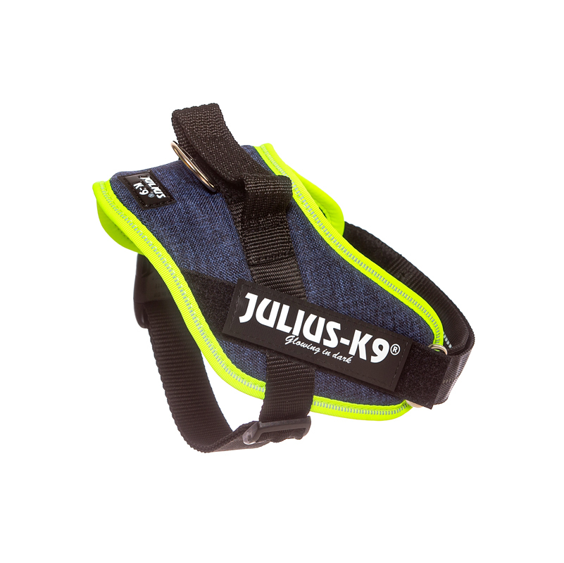 JULIUS-K9 Hundegeschirre JULIUS-K9 IDC Powergeschirr Mini neon mix blau groß