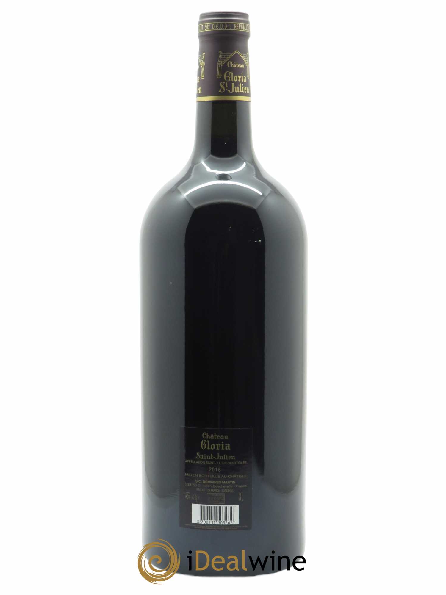 Château Gloria (CBO à partir de 6 bte) 2018 - Lot de 1 Double-magnum