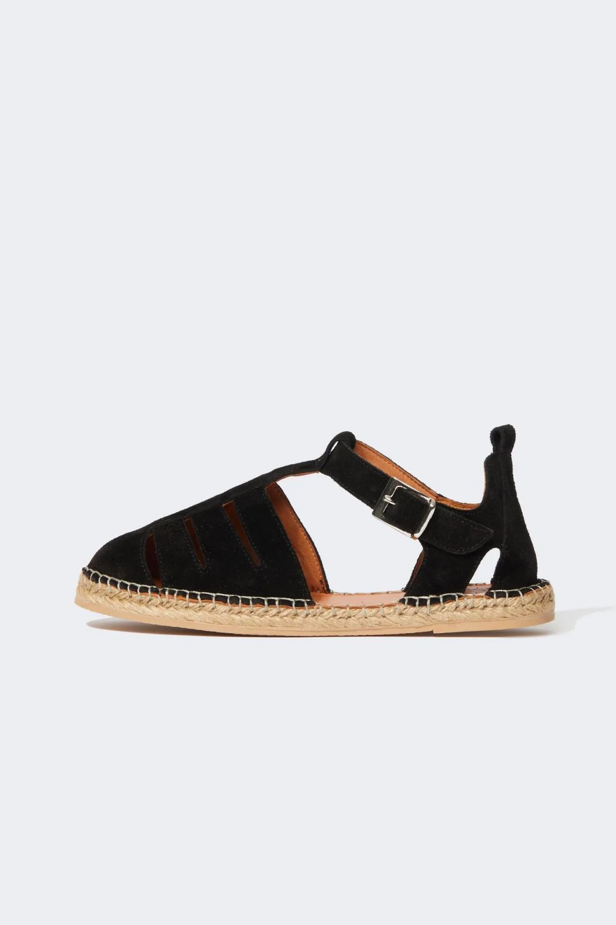 DeFacto  Damen-Espadrille zum Hineinschlüpfen aus Leder und Wildleder mit flacher Sohle Z3263az23sm