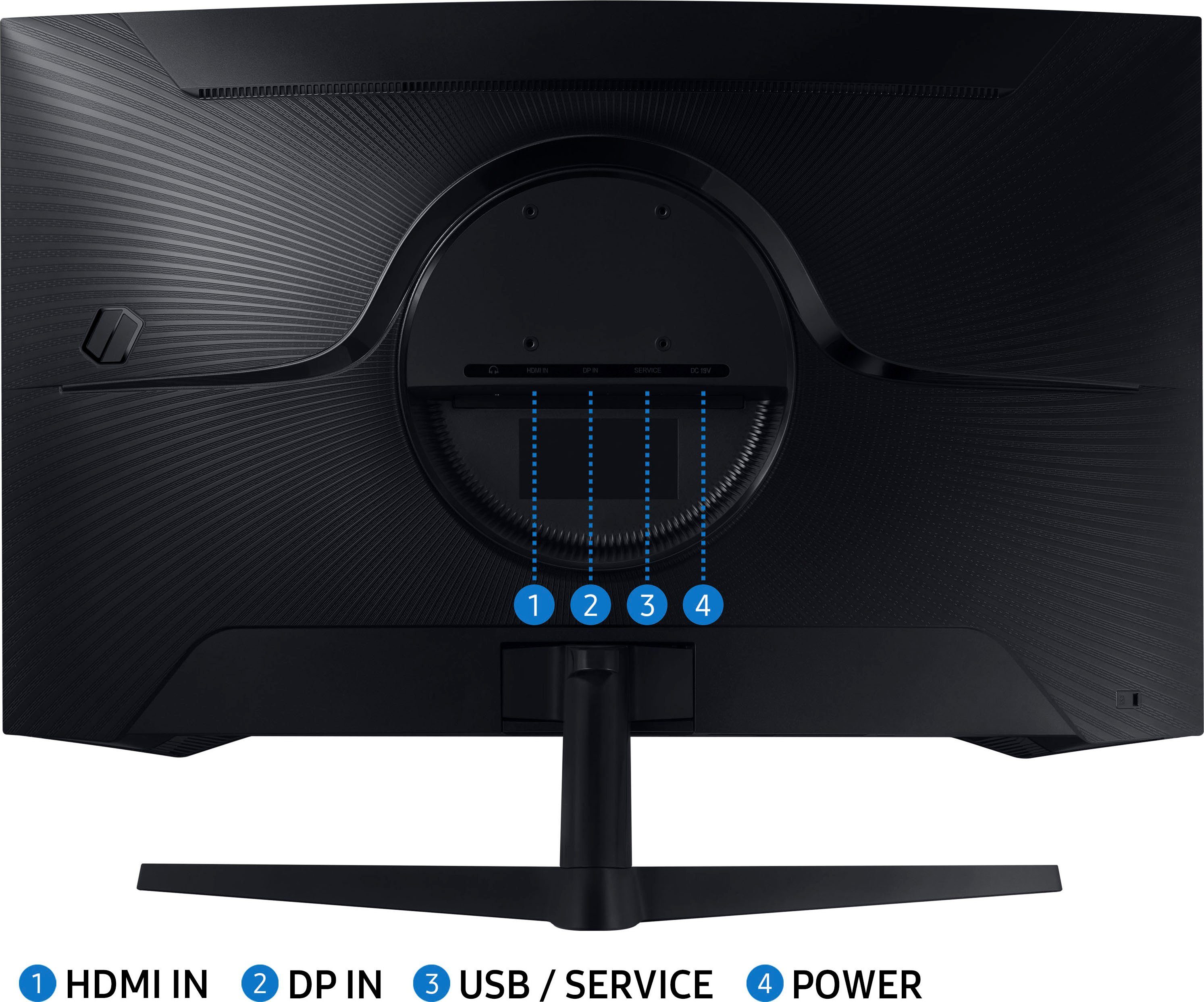 Samsung Odyssey G5 C27G54TQBU Curved-Gaming-LED-Monitor (68,6 cm/27 