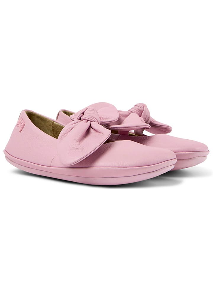 Camper Leder-Ballerinas in Rosa günstig kaufen