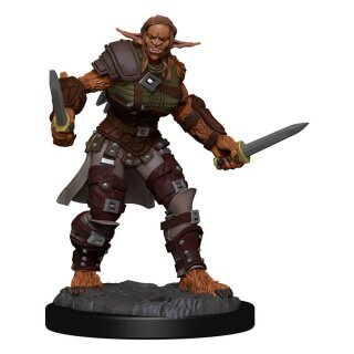 D&D Nolzur's Marvelous Miniatures: Bugbear Barbarian Male & Bugbear Rogue Female (2)