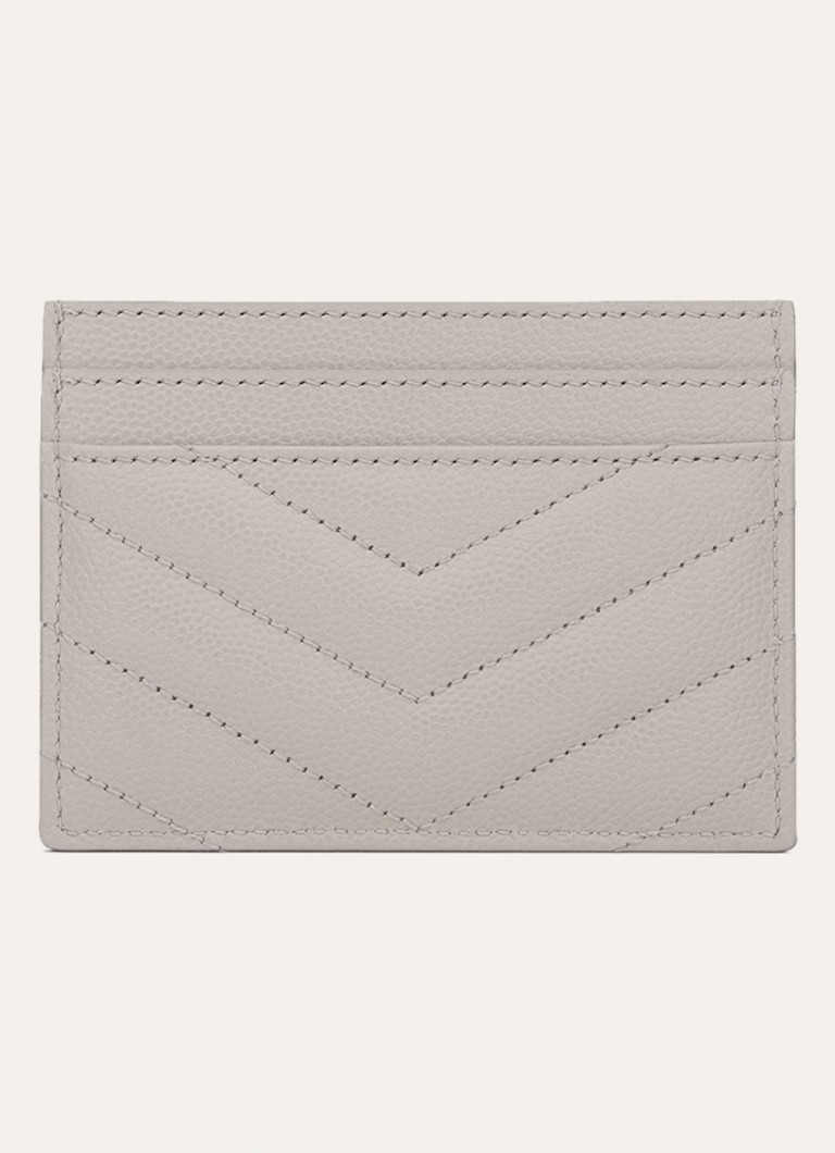Suport card Saint Laurent Cassandre din piele de vițel