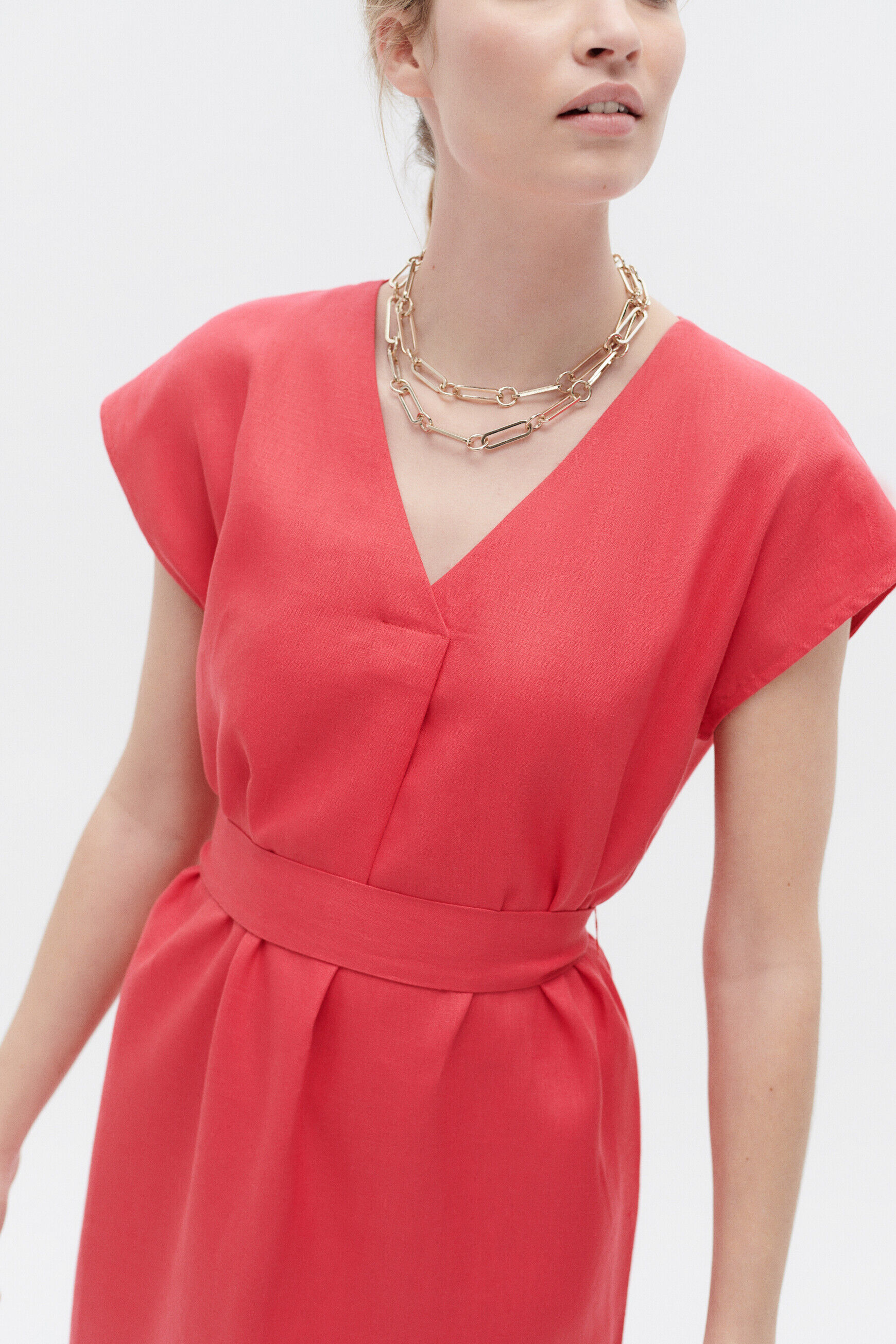 Robe rfaustine rose femme