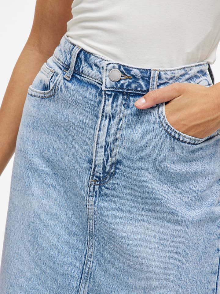 Vila Jeansrock in Hellblau günstig kaufen