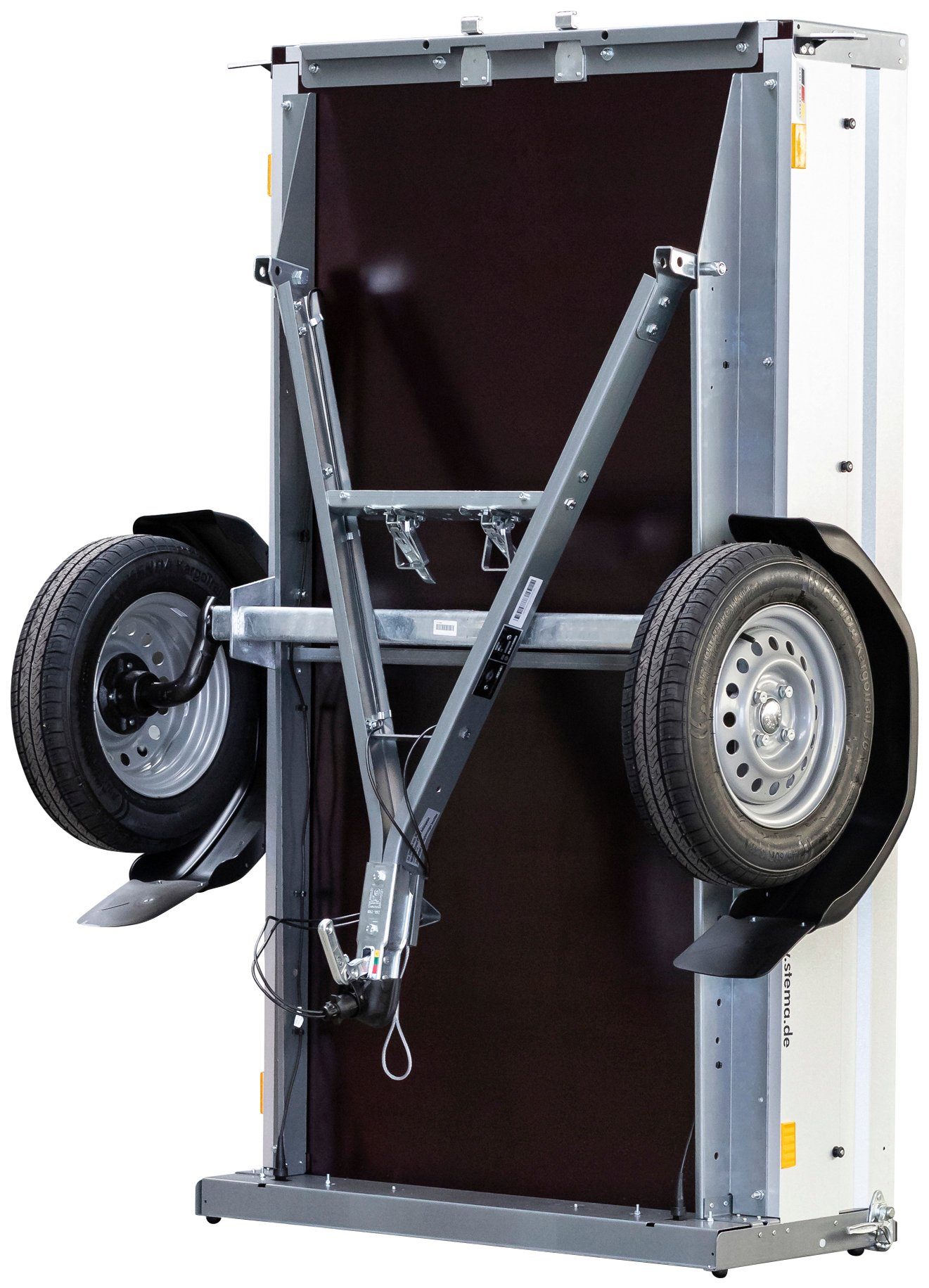 STEMA PKW-Anhänger Basic 750 mit Kippdeichsel, max. 615 kg, Komplett-Set, Einachser ungebremst