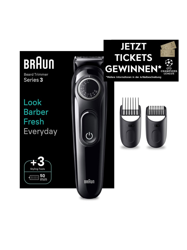 Braun Bartschneider Series 3 BT3410 in Schwarz günstig kaufen onesize