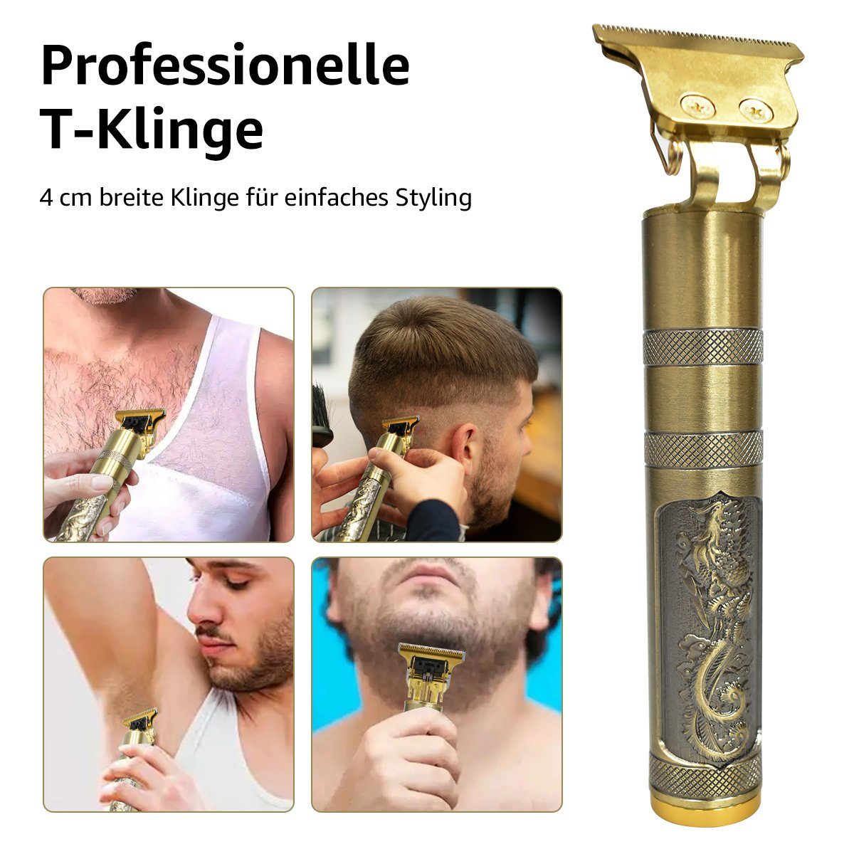 7Magic Haarschneider Professioneller Haarschneider für Männer, Bartschneider